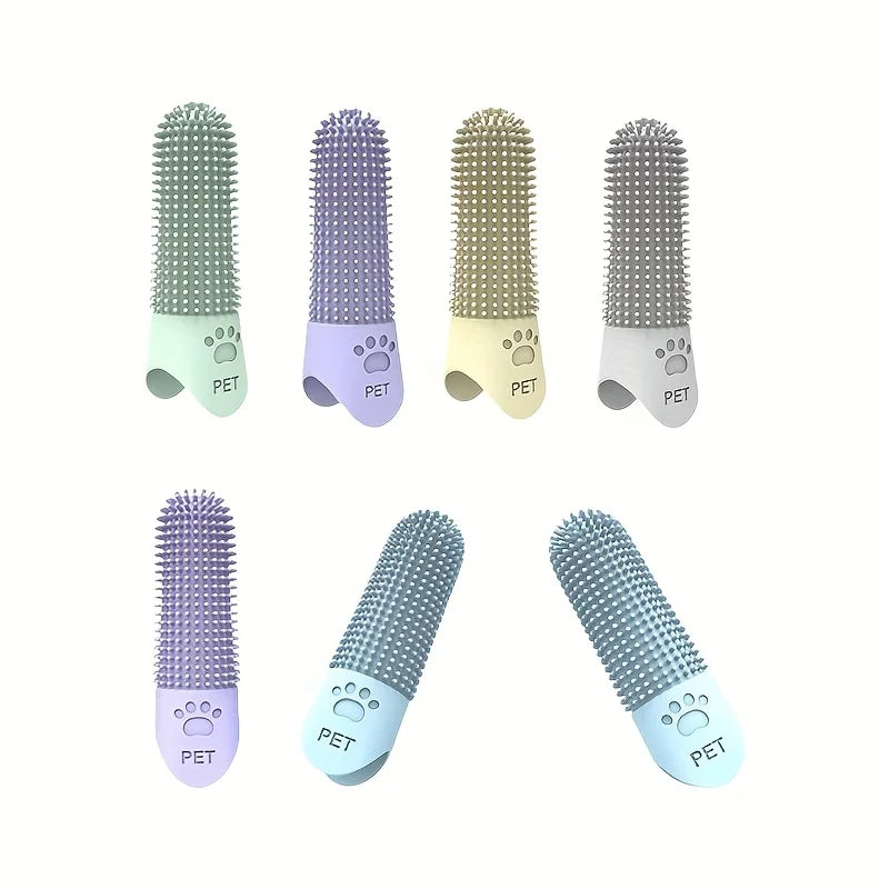 Soft Silicone Dog Toothbrush – Escova Dental de Silicone 360° para Pets