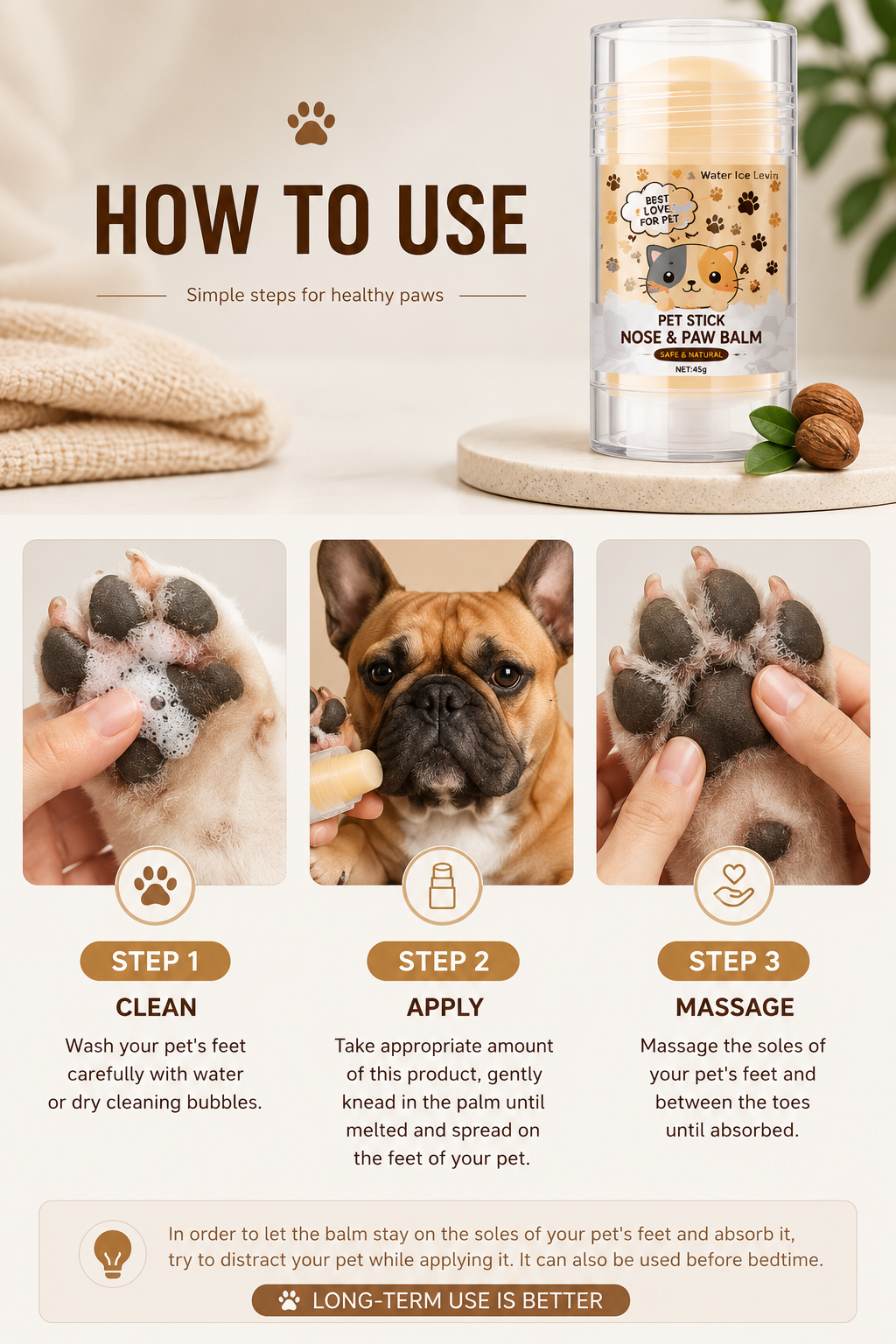 Paw & Nose Repair Balm for Dogs & Cats