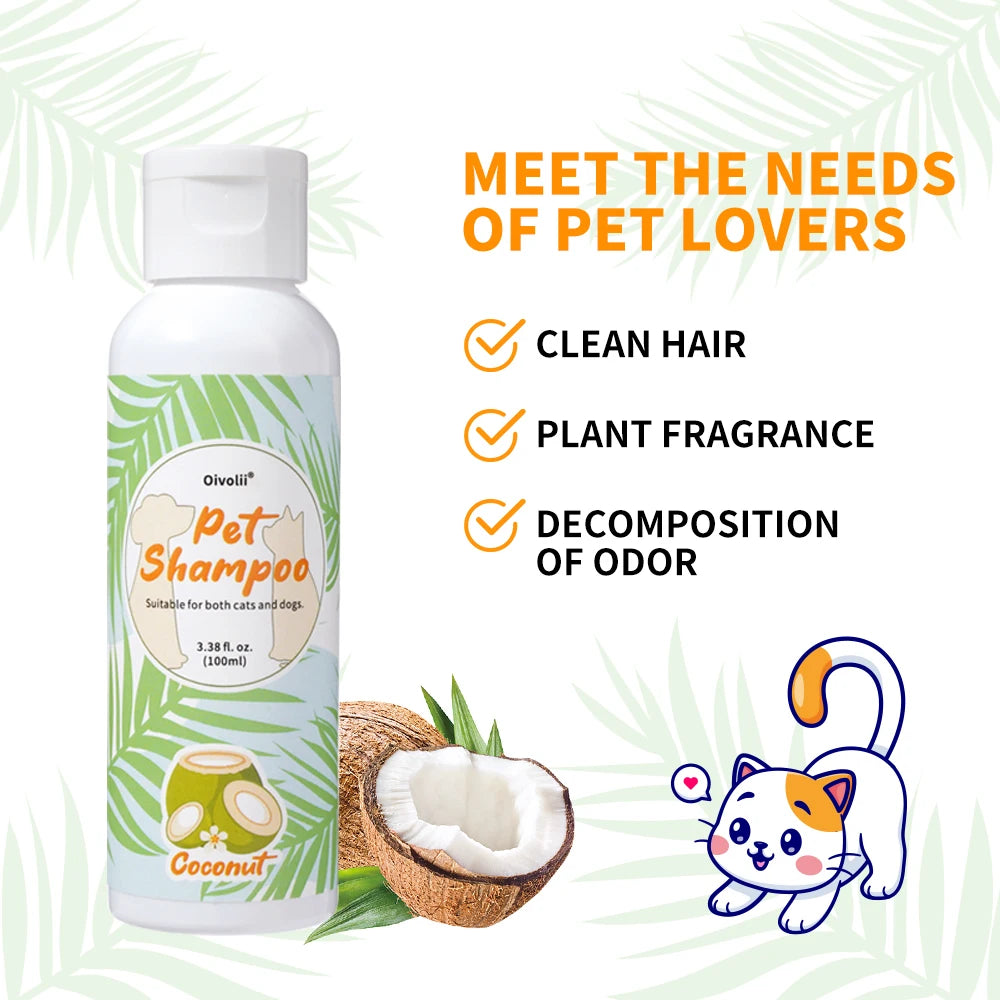 Coconut Scent Dog Shampoo – Deep Cleansing & Long-Lasting Freshness