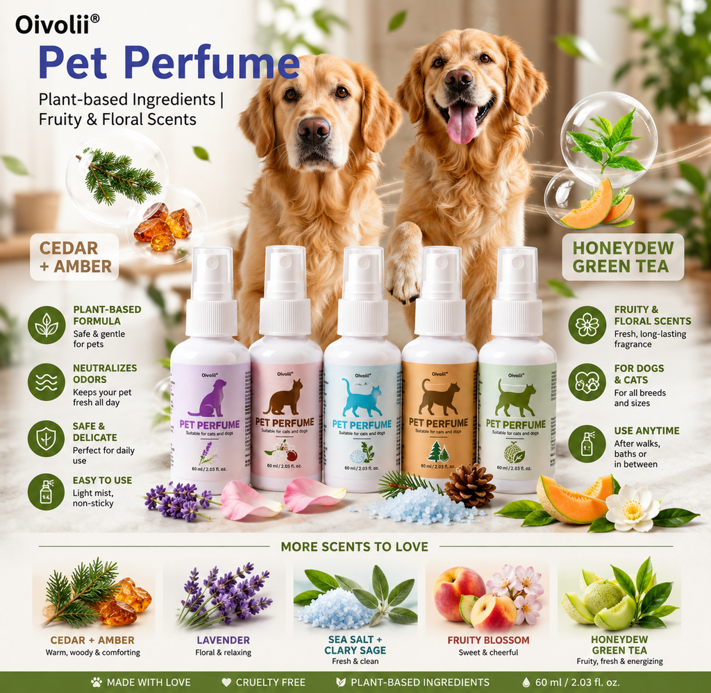 Pet Deodorizing Spray – Long Lasting Freshness for Dogs & Cats