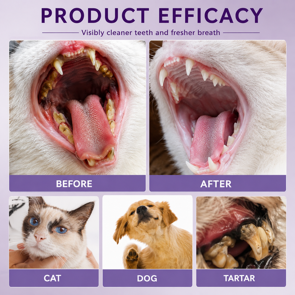 Pet Oral Cleaning Spray – Fresh Breath & Healthy Teeth for Dogs and Cats