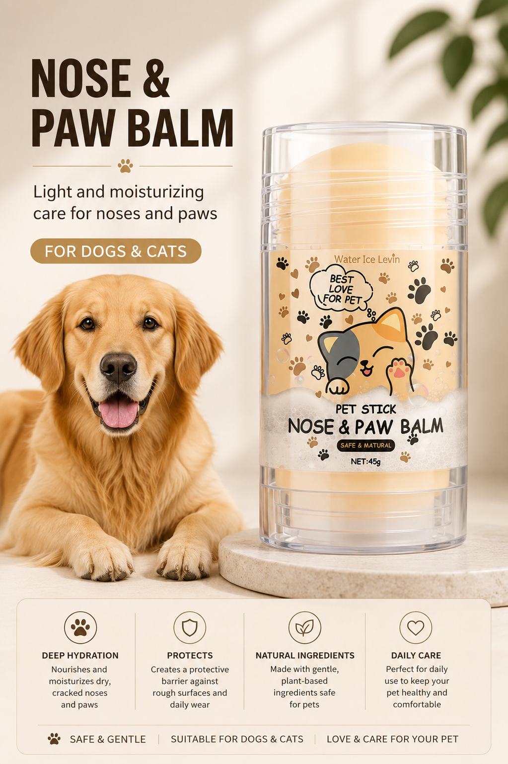 Paw & Nose Repair Balm for Dogs & Cats