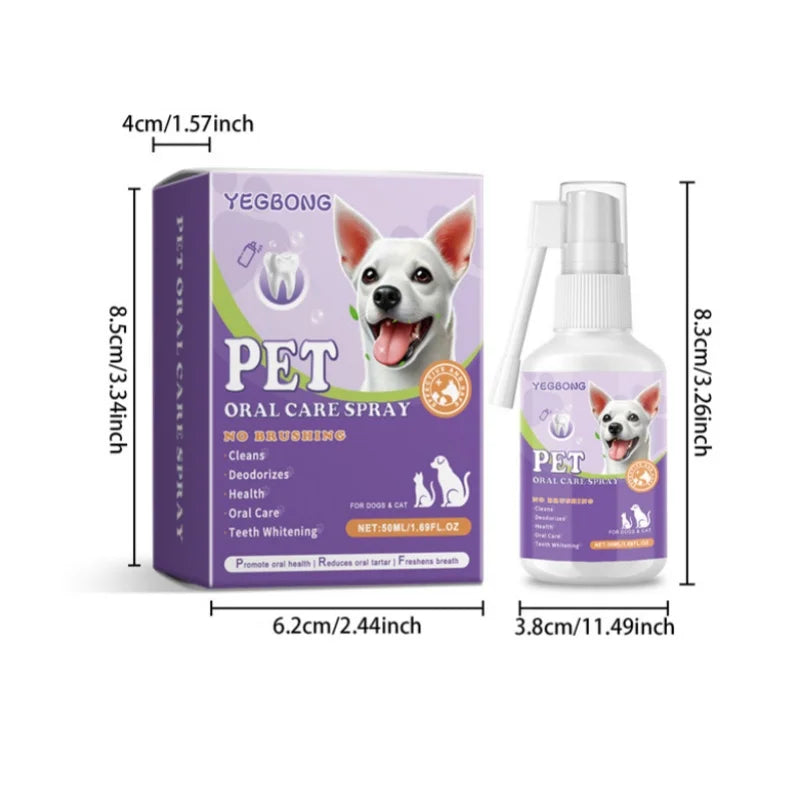 Pet Oral Cleaning Spray – Fresh Breath & Healthy Teeth for Dogs and Cats