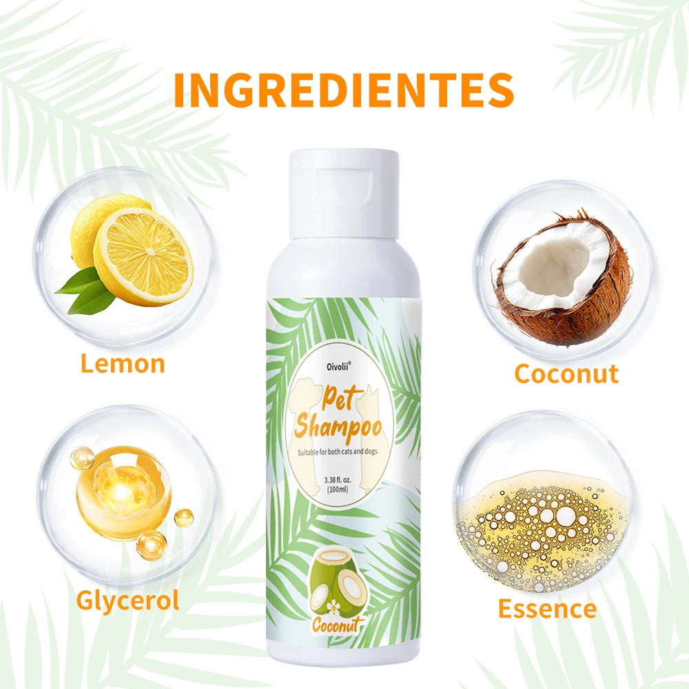 Coconut Scent Dog Shampoo – Deep Cleansing & Long-Lasting Freshness