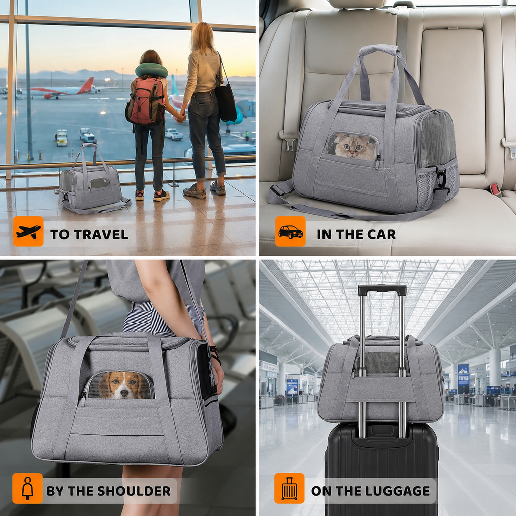 Pet Carrier Bag Airline Approved – Comfort & Safety for Every Trip ✈️