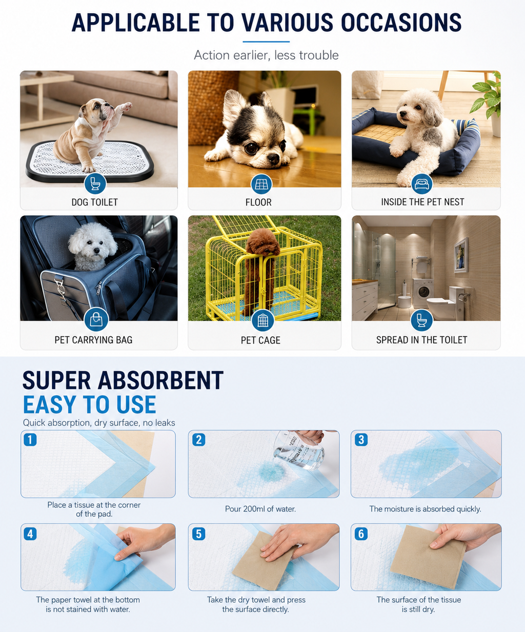 Pet Disposable Nappy Mat – Disposable Pet Training Pad
