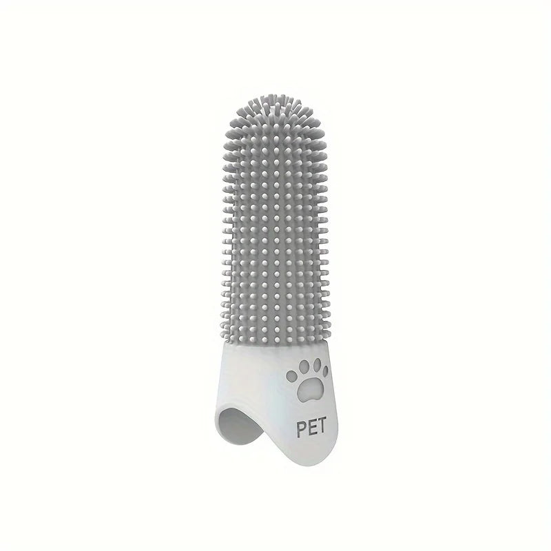 Soft Silicone Dog Toothbrush – Escova Dental de Silicone 360° para Pets