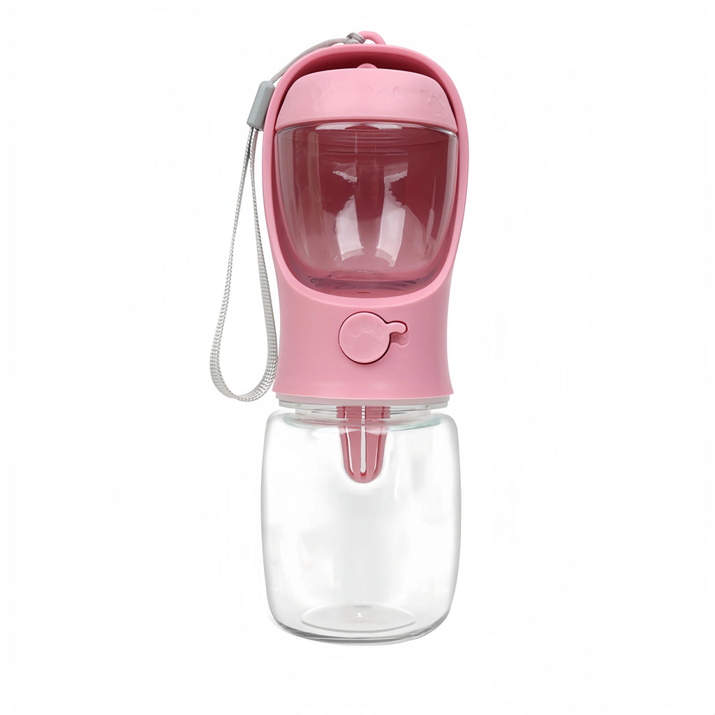 Portable Dog & Cat Water Bottle with Food Storage