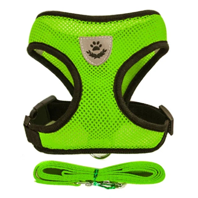 Adjustable Reflective Pet Harness with Leash