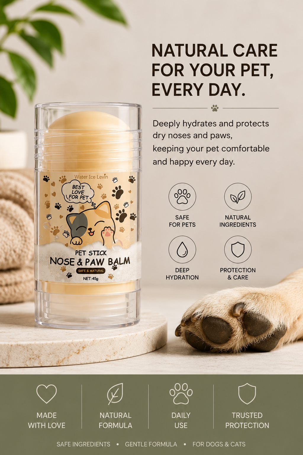 Paw & Nose Repair Balm for Dogs & Cats