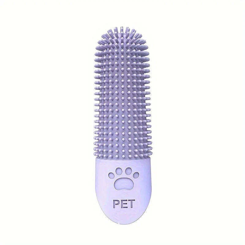 Soft Silicone Dog Toothbrush – Escova Dental de Silicone 360° para Pets