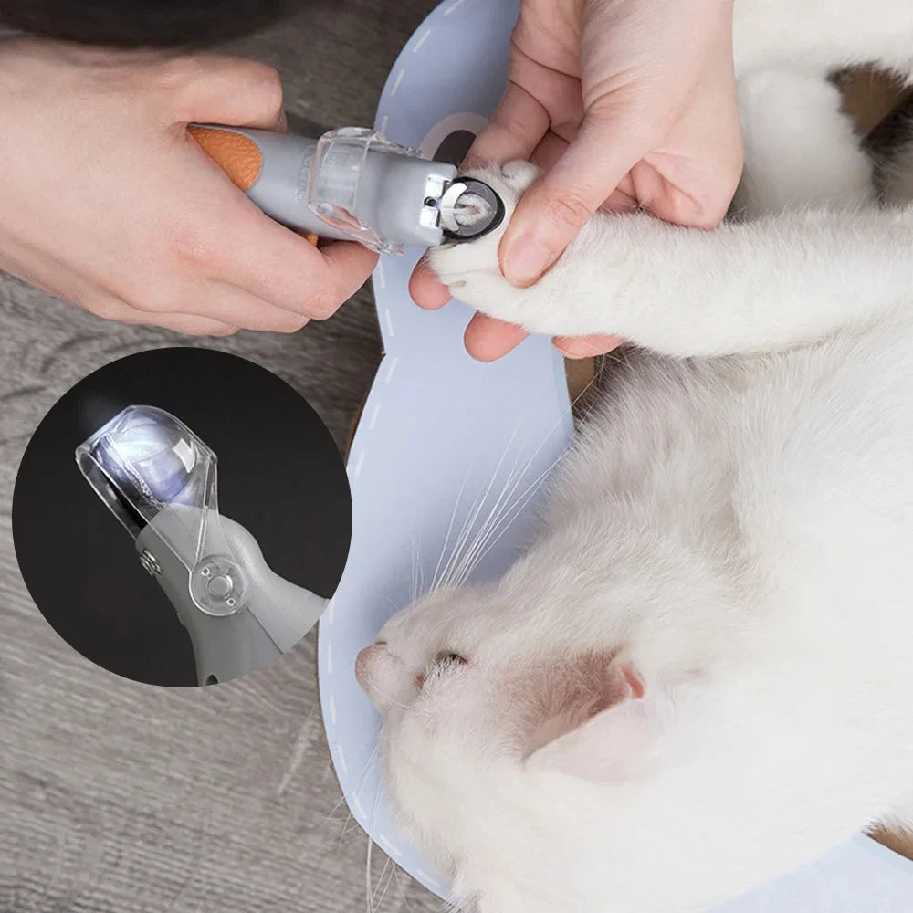 LED Pet Nail Clipper with Light & Magnifier