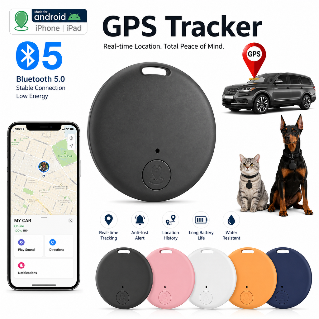 Smart GPS Tracker Bluetooth 5.0 – Mini Anti-Lost Locator Device