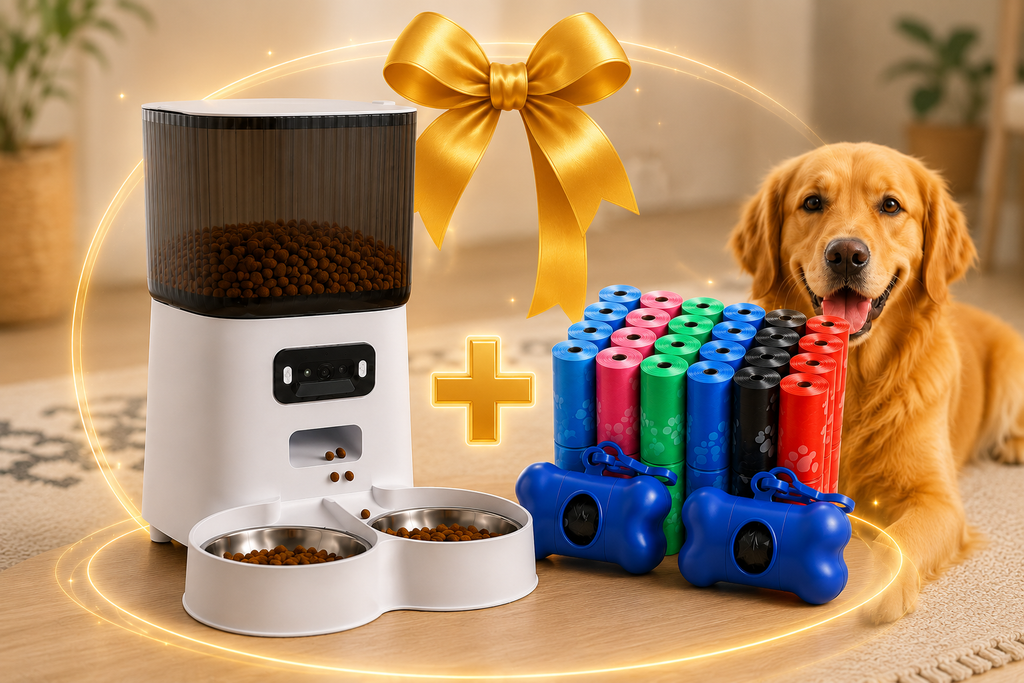 5L Smart Automatic Pet Feeder with Camera & Dual Bowls