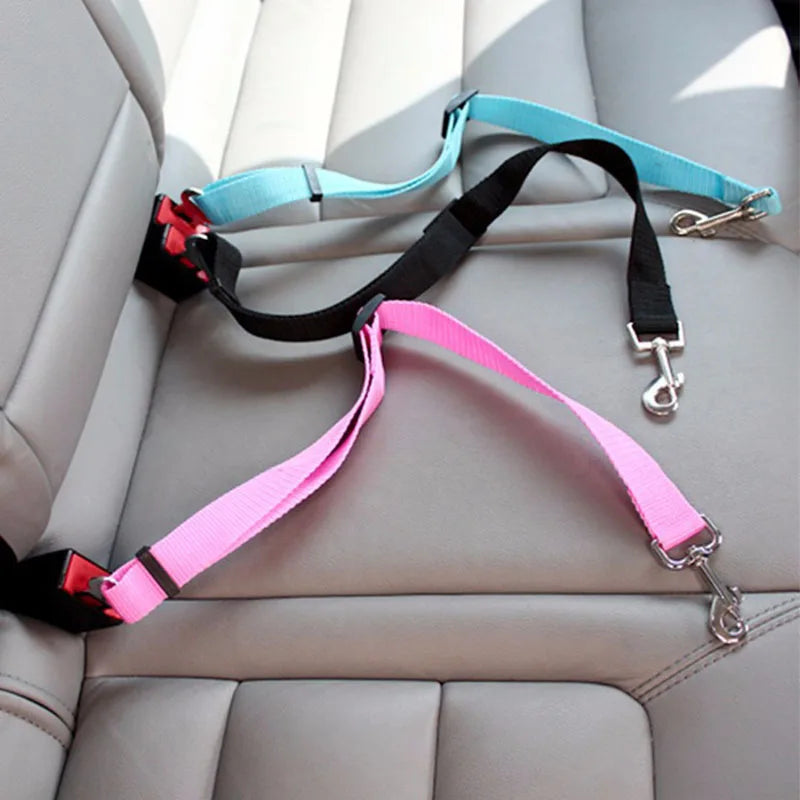 Adjustable Pet Car Seat Belt for Dogs & Cats