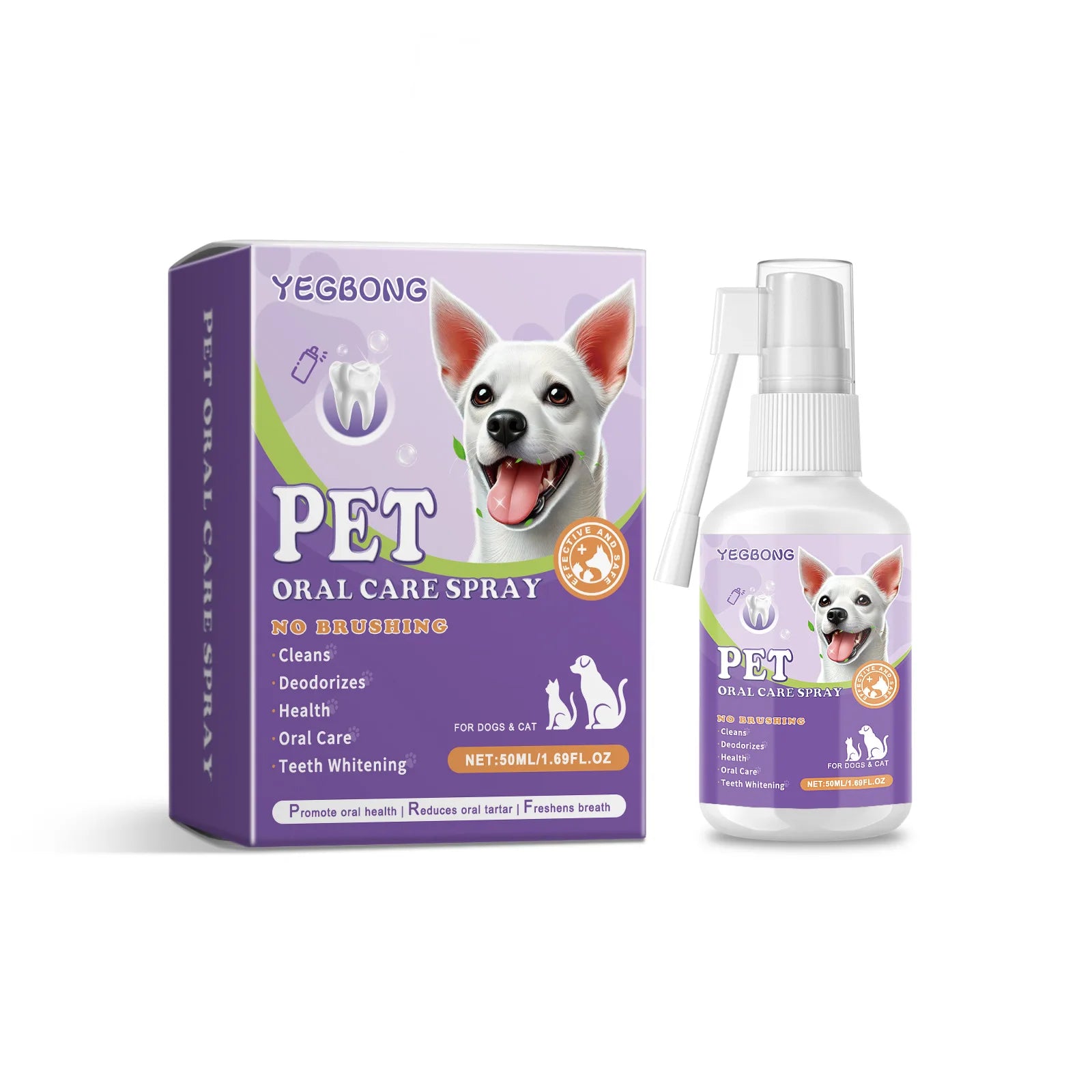 Pet Oral Cleaning Spray – Fresh Breath & Healthy Teeth for Dogs and Cats