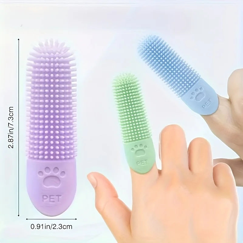 Soft Silicone Dog Toothbrush – Escova Dental de Silicone 360° para Pets